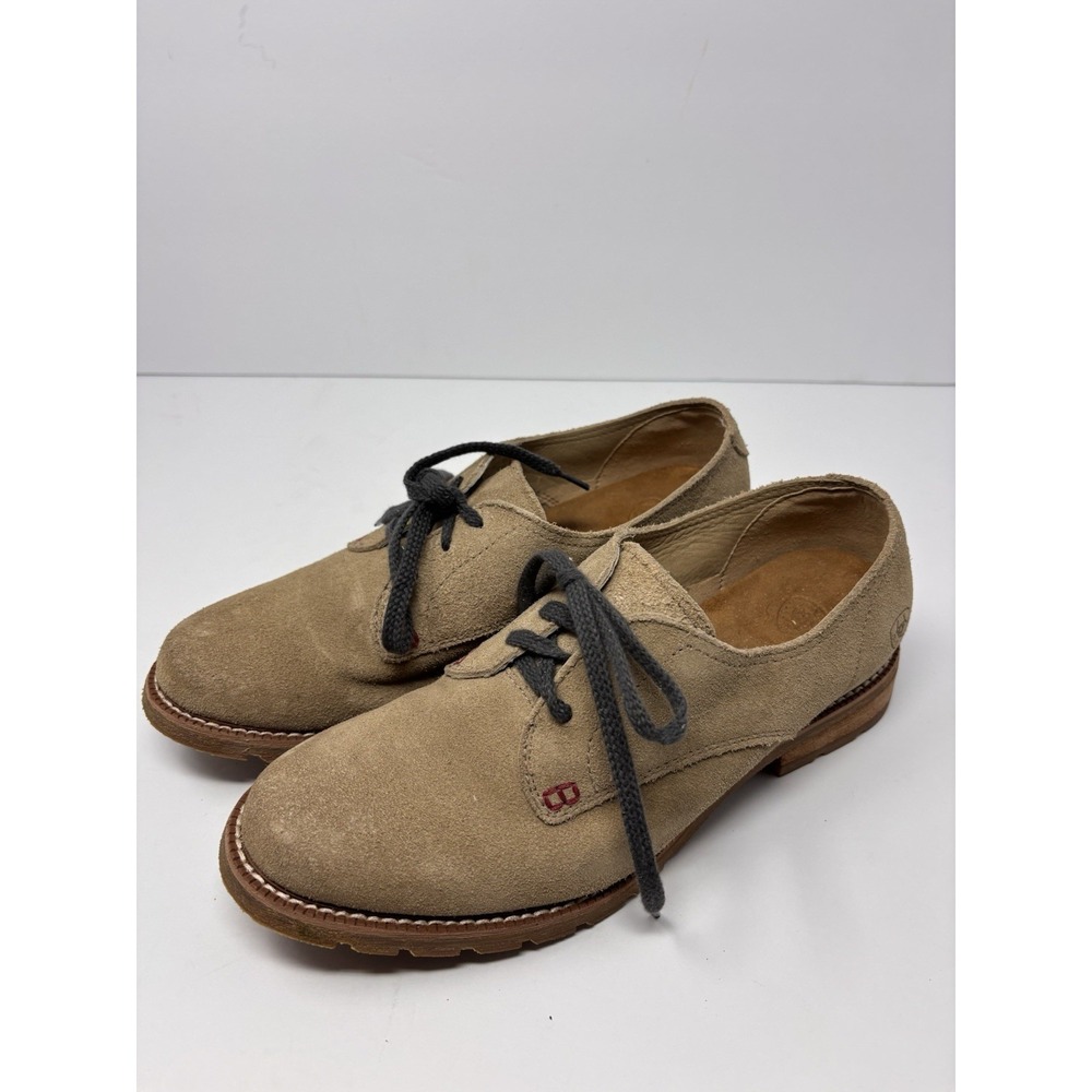 Ariat Womens Vale Oxford Size 8B Tan Suede Slip On Shoe Loafer Flat